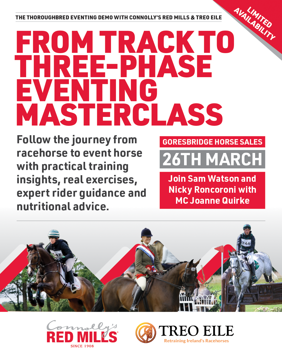 The Thoroughbred Eventing Demo with RED MILLS & TREO EILE
